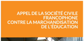 Appel contre la marchandisation de l’éducation Appel de la société civile francophone contre la marchandisation de l’éducation